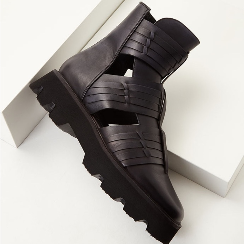 FREE PEOPLE Leather Boots - Picture 3 of 14